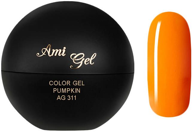 Gel Colorat - Soak Off Color Gel Pumpkin AG311 5gr - Ami Gel - HNIcosmetice.ro