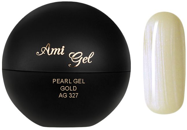 Gel Colorat Perlat - Pearl Gel Gold AG327 5gr - Ami Gel - HNIcosmetice.ro