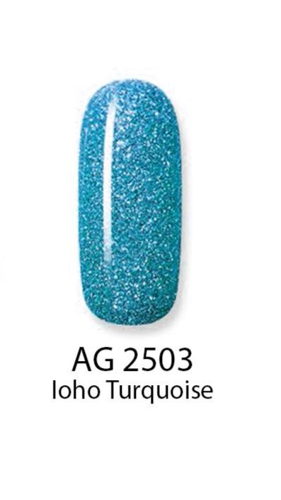 Gel Colorat Stralucitor - Soak Off Gel - Smash Diamonds  Ioho Turquoise AG2503 5gr - Ami Gel - HNIcosmetice.ro