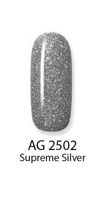 Gel Colorat Stralucitor - Soak Off Gel - Smash Diamonds  Supreme Silver AG2502 5gr - Ami Gel - HNIcosmetice.ro