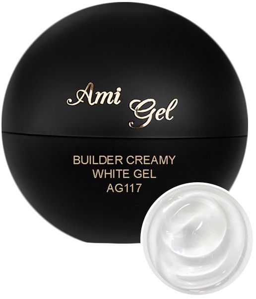 Gel Constructie Alb - Builder Creamy White Gel 15gr - AMI GEL