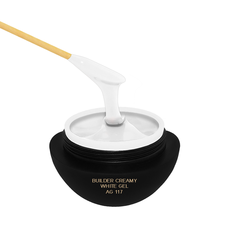 Gel Constructie Alb - Builder Creamy White Gel AG117 5gr - Ami Gel - HNIcosmetice.ro