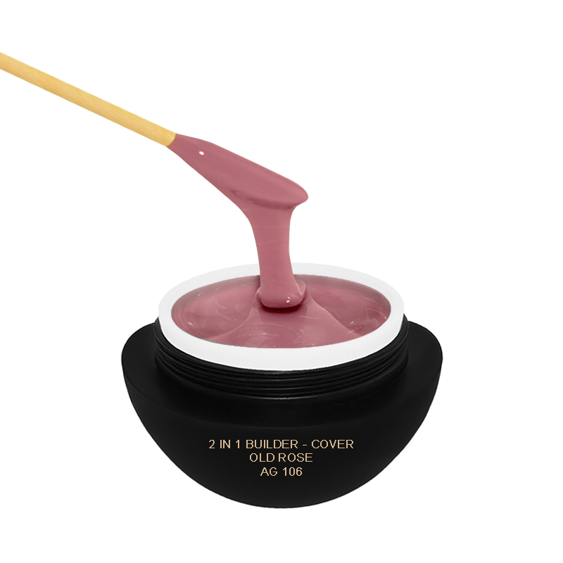 Gel Constructie / Camuflaj - 2 In 1 Builder / Cover Old Rose Gel AG106 5gr - Ami Gel - HNIcosmetice.ro