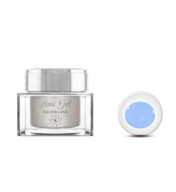 Gel Constructie - Fiber Builder Metallic Gel - Silver Line AG201 20gr - Ami Gel - HNIcosmetice.ro