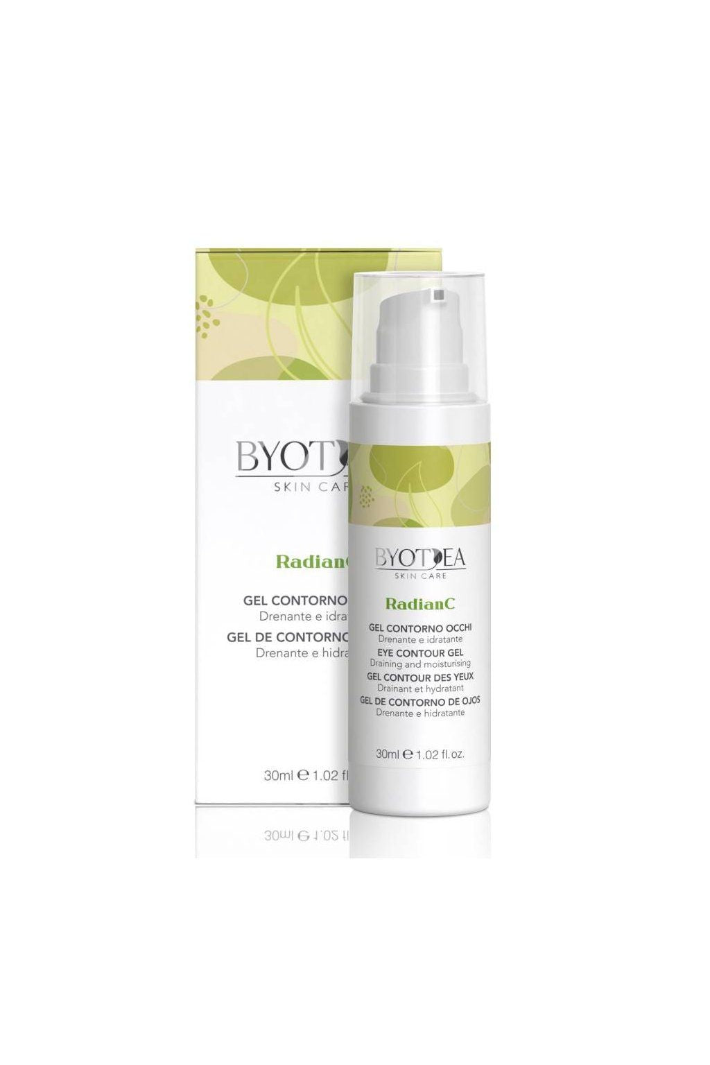 Gel Drenant si Hidratant pentru Conturul Ochilor - RadianC Eye Contour Gel Draining and Moisturising 30ml - Byotea - HNIcosmetice.ro