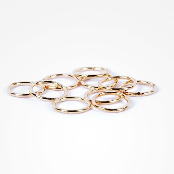 Inele pentru Par Decorative Metalice - Circle Rings 10 Buc - Bifull