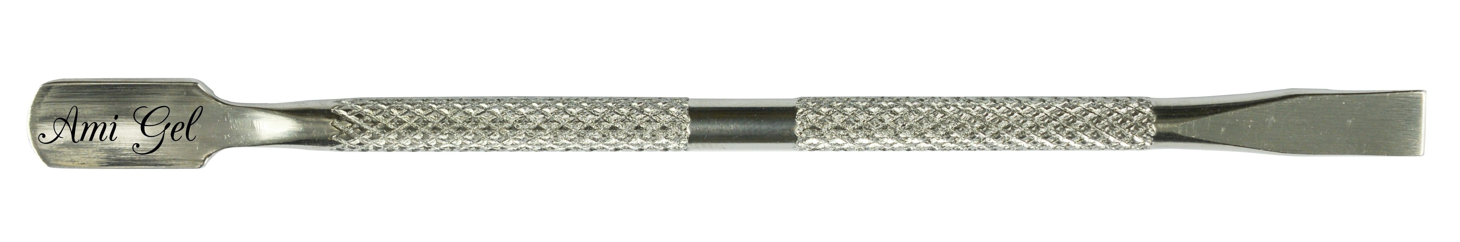 Instrument Metalic pentru Manichiura / Pedichiura - Push And Clean - Ami Gel - HNIcosmetice.ro