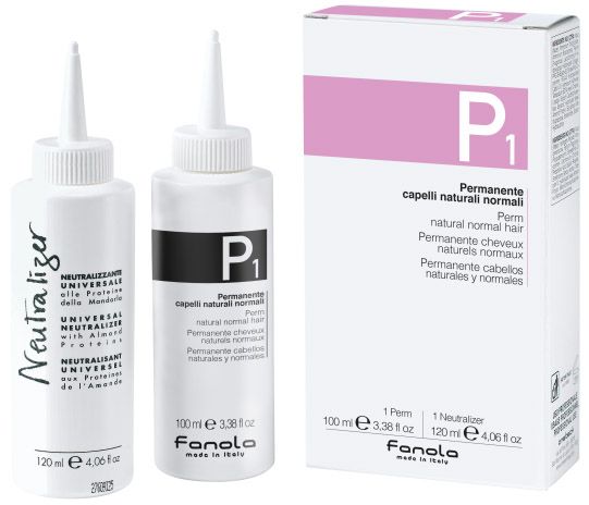 Kit de Permanent pentru Par Normal - Kit Mono-Dose P1 Perm Natural Normal Hair - Fanola