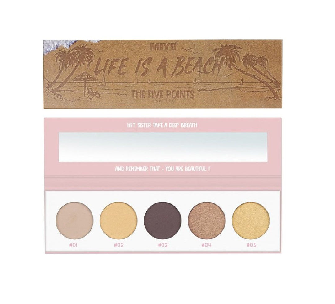 Life Is Beach Paleta Fard Pleoape Five Points Nr.18 - MIYO