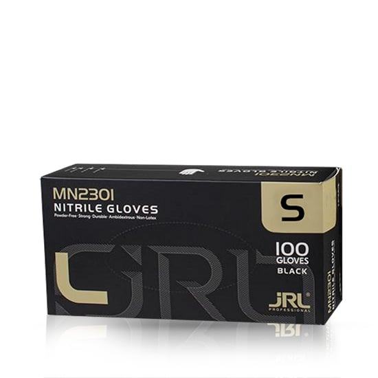 Set Manusi de Unica Folosinta Nitril S Negru Fara Pudra 100buc - Nitrile Gloves - JRL