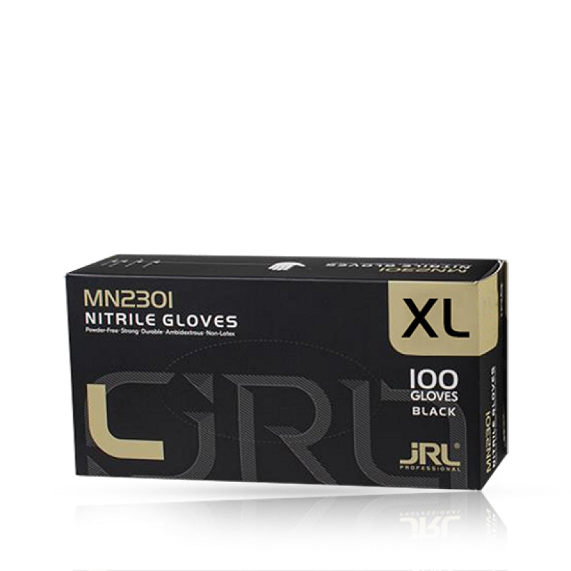 Set Manusi de Unica Folosinta Nitril XL Negru Fara Pudra 100buc - Nitrile Gloves - JRL