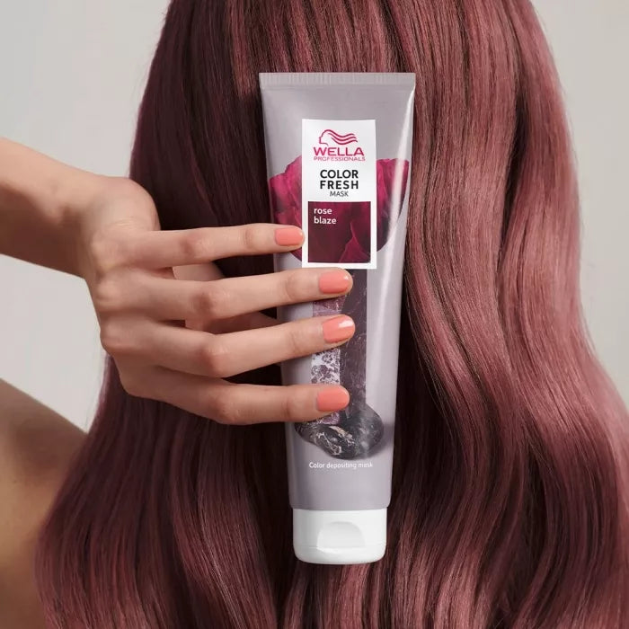 Masca Coloranta cu Pigment Rosu Inchis - Color Fresh Mask Rose Blaze 150ml - Wella