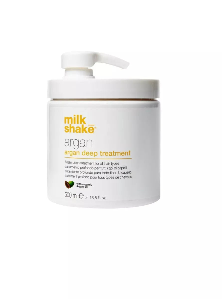 Masca cu Ulei de Argan pentru Toate Tipurile de Par - Argan Deep Treatment 500ml - Milk Shake - HNIcosmetice.ro