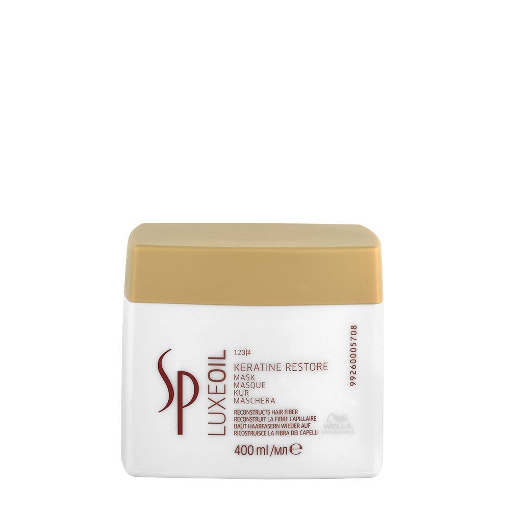 Masca Restructuranta cu Cheratina pentru Par - SP Luxeoil Keratine Restore Mask 400ml - Wella - HNIcosmetice.ro