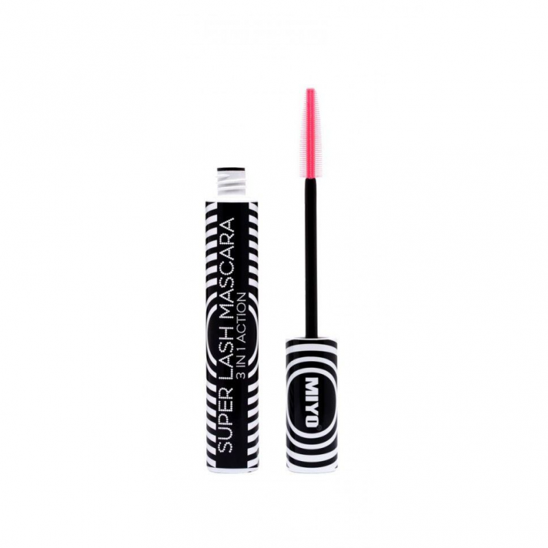 Mascara Negru - Super Lash 3 In 1 Action - MIYO - HNIcosmetice.ro