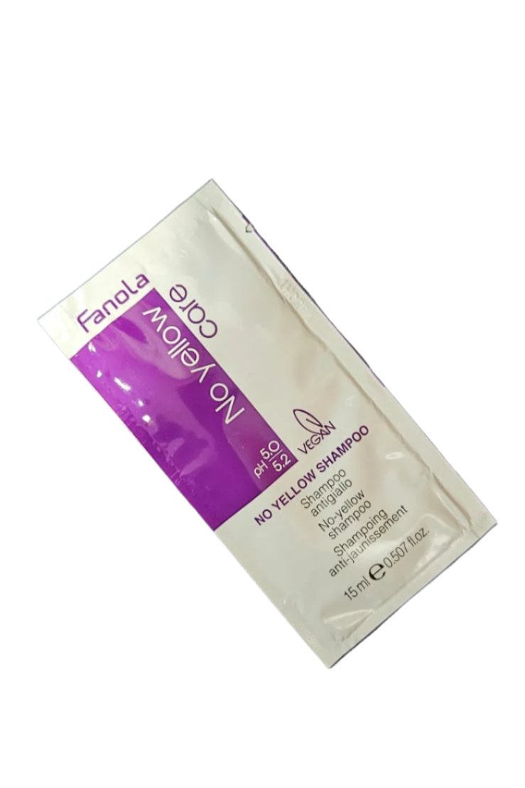 Tester Sampon Anti-Galben - No Yellow Shampoo 15ml - Fanola - HNIcosmetice.ro