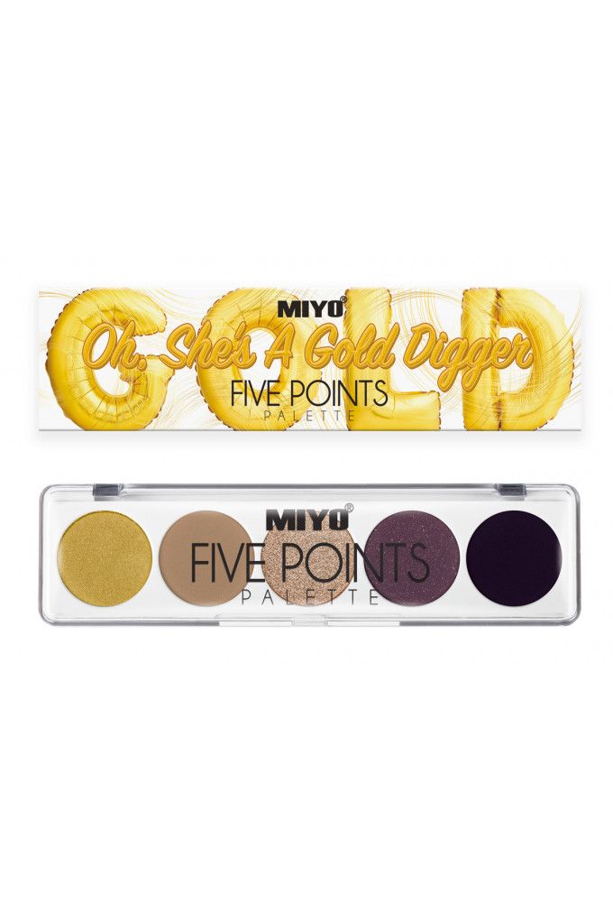 Oh, She's A Gold Digger Paleta Fard Pleoape Five Points Nr.24 - MIYO - HNIcosmetice.ro