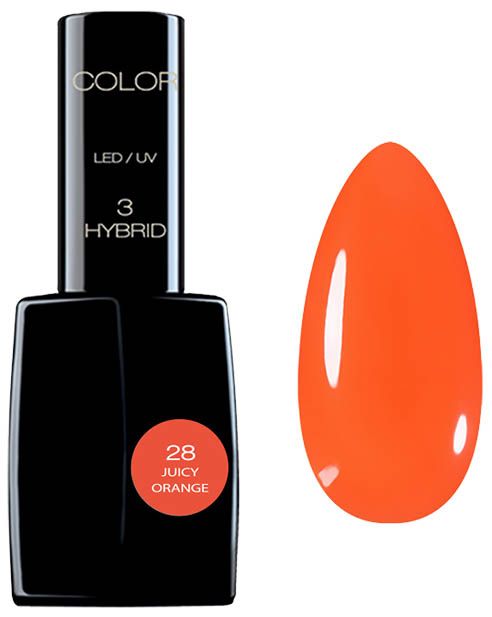Oja Semipermanenta - Color Hybrid Juicy Orange Nr.28 11ml - PIERRE RENE