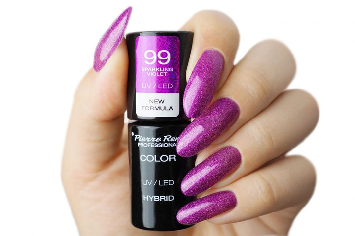 Oja Semipermanenta - Color Hybrid New Formula Sparkling Violet Nr. 99 6ml - Pierre Rene