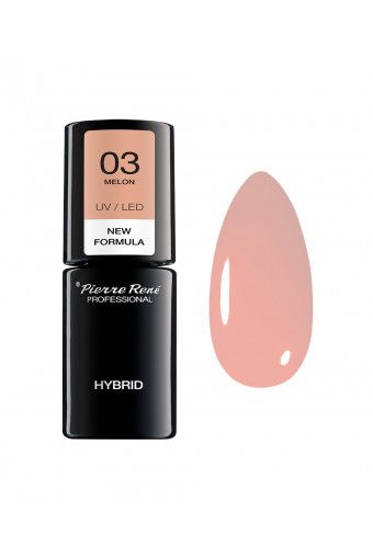 Oja Semipermanenta - Color Hybrid Polish Nr. 03 Melon 6ml - Pierre Rene - HNIcosmetice.ro