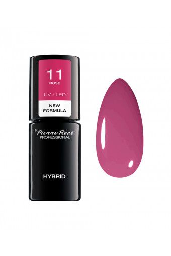 Oja Semipermanenta - Color Hybrid Polish Nr. 11 Rose 6ml - Pierre Rene - HNIcosmetice.ro