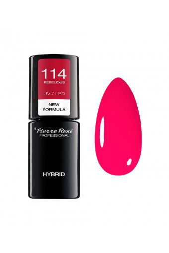 Oja Semipermanenta - Color Hybrid Polish Nr. 114 Rebelious 6ml - Pierre Rene - HNIcosmetice.ro