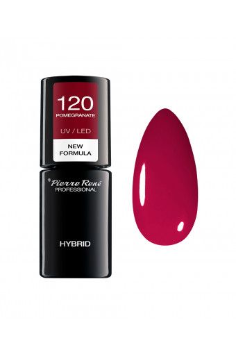 Oja Semipermanenta - Color Hybrid Polish Nr. 120 Pomegranate 6ml - Pierre Rene - HNIcosmetice.ro