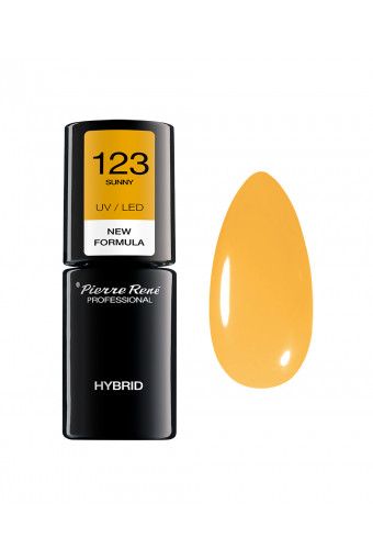 Oja Semipermanenta - Color Hybrid Polish Nr. 123 Sunny 6ml - Pierre Rene - HNIcosmetice.ro