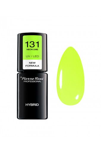 Oja Semipermanenta - Color Hybrid Polish Nr. 131 Neon Lime 6ml - Pierre Rene - HNIcosmetice.ro