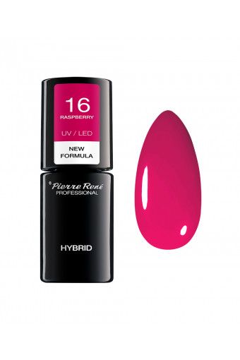 Oja Semipermanenta - Color Hybrid Polish Nr. 16 Raspberry 6ml - Pierre Rene - HNIcosmetice.ro