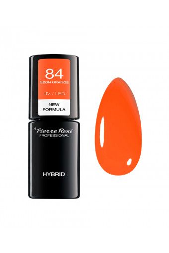 Oja Semipermanenta - Color Hybrid Polish Nr. 84 Neon Orange 6ml - Pierre Rene