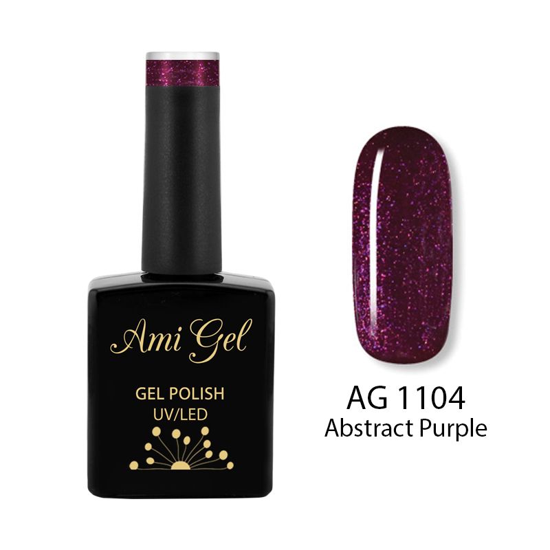Oja Semipermanenta - Multi Gel Color - The One Abstract Purple AG1104 14ml - Ami Gel - HNIcosmetice.ro