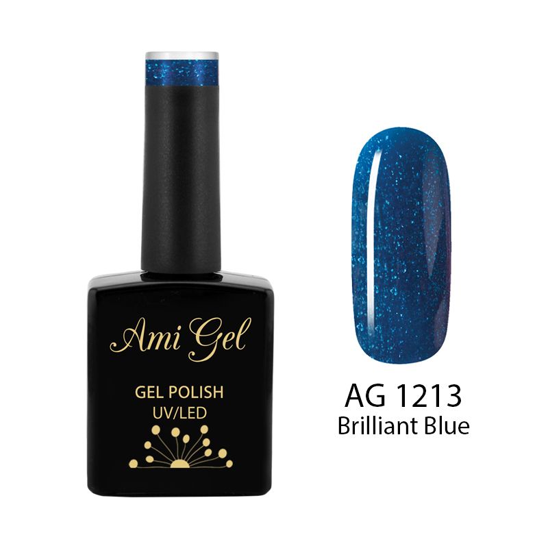 Oja Semipermanenta - Multi Gel Color - The One Brilliant Blue AG1213 14ml - Ami Gel - HNIcosmetice.ro
