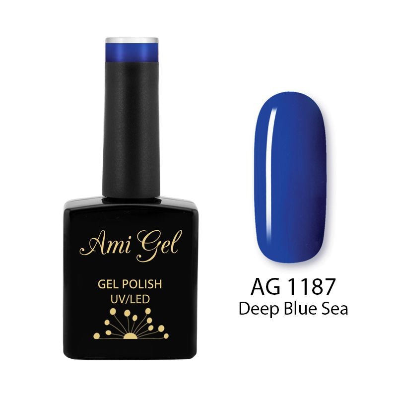 Oja Semipermanenta - Multi Gel Color - The One Deep Blue Sea AG1187 14ml - Ami Gel - HNIcosmetice.ro