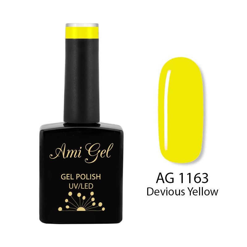 Oja Semipermanenta - Multi Gel Color - The One Devious Yellow AG1163 14ml - Ami Gel - HNIcosmetice.ro