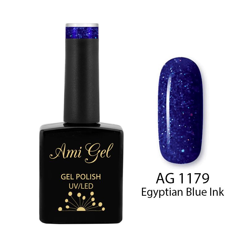 Oja Semipermanenta - Multi Gel Color - The One Egyptian Blue Ink AG1179 14ml - Ami Gel - HNIcosmetice.ro