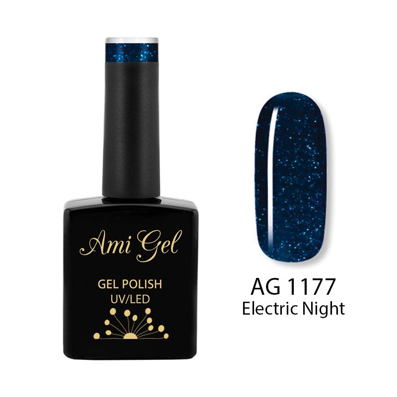 Oja Semipermanenta - Multi Gel Color - The One Electric Night AG1177 14ml - Ami Gel - HNIcosmetice.ro