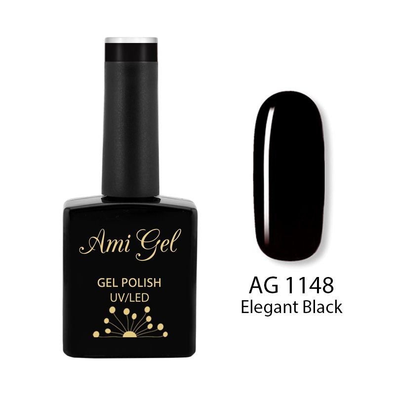 Oja Semipermanenta - Multi Gel Color - The One Elegant Black AG1148 14ml - Ami Gel - HNIcosmetice.ro
