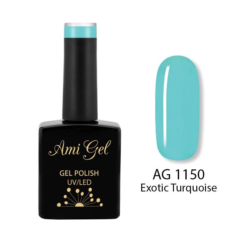Oja Semipermanenta - Multi Gel Color - The One Exotic Turquoise AG1150 14ml - Ami Gel - HNIcosmetice.ro