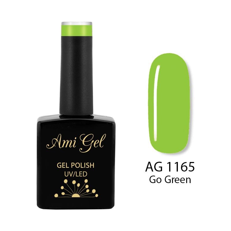 Oja Semipermanenta - Multi Gel Color - The One Go Green AG1165 14ml - Ami Gel - HNIcosmetice.ro