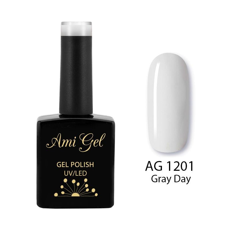 Oja Semipermanenta - Multi Gel Color - The One Gray Day AG1201 14ml - Ami Gel - HNIcosmetice.ro