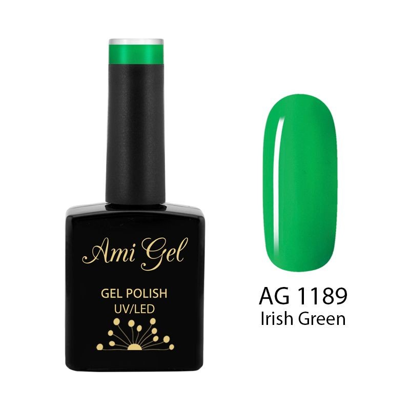 Oja Semipermanenta - Multi Gel Color - The One Irish Green AG1189 14ml - Ami Gel - HNIcosmetice.ro