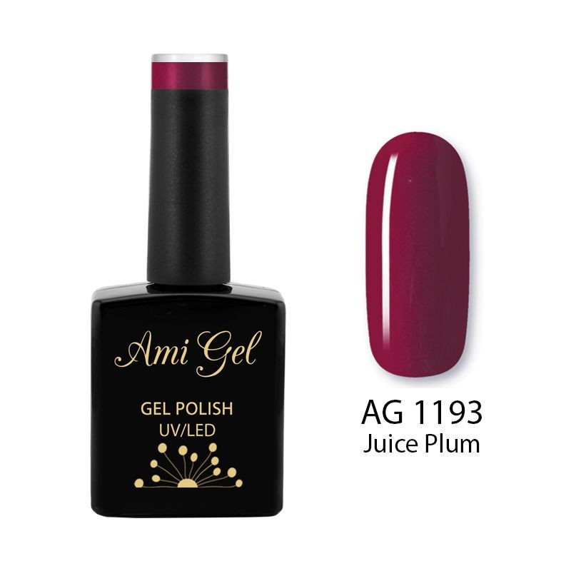 Oja Semipermanenta - Multi Gel Color - The One Juice Plum AG1193 14ml - Ami Gel - HNIcosmetice.ro