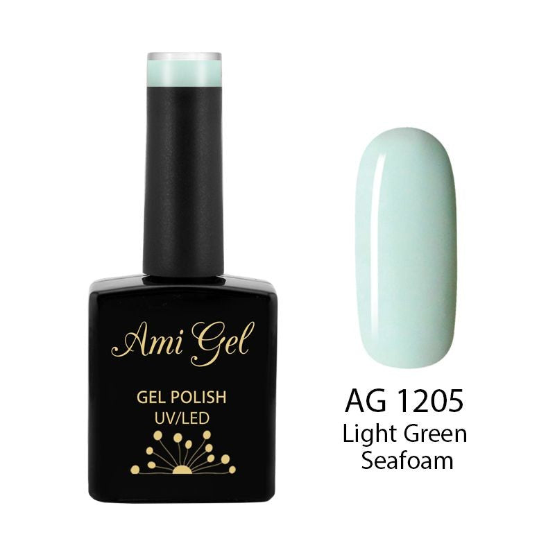 Oja Semipermanenta - Multi Gel Color - The One Light Green Seafoam AG1205 14ml - Ami Gel - HNIcosmetice.ro
