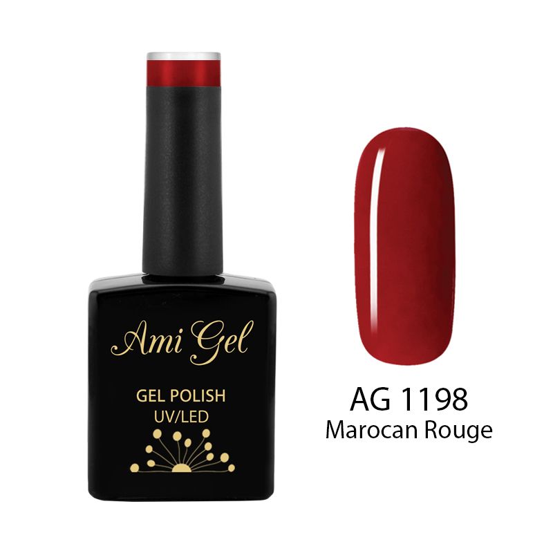 Oja Semipermanenta - Multi Gel Color - The One Marocan Rouge AG1198 14ml - Ami Gel - HNIcosmetice.ro