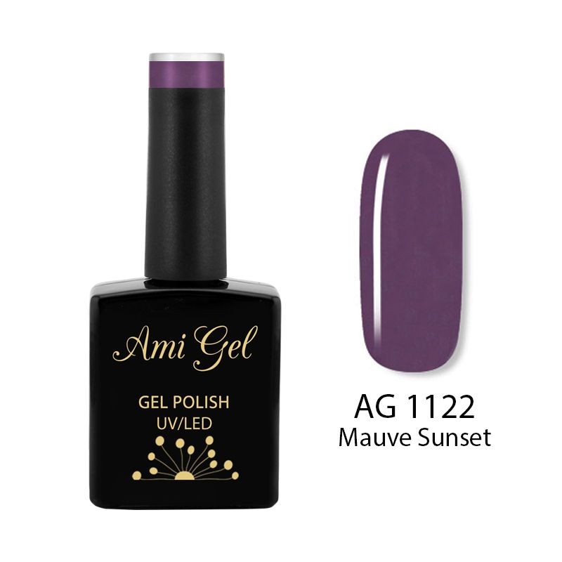 Oja Semipermanenta - Multi Gel Color - The One Mauve Sunset AG1122 14ml - Ami Gel - HNIcosmetice.ro