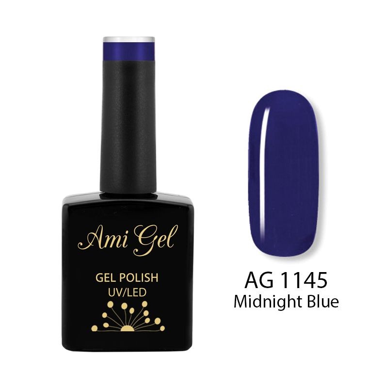 Oja Semipermanenta - Multi Gel Color - The One Midnight Blue AG1145 14ml - Ami Gel - HNIcosmetice.ro
