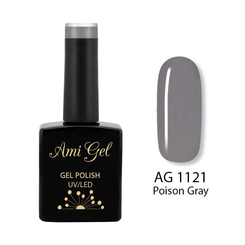 Oja Semipermanenta - Multi Gel Color - The One Poison Gray AG1121 14ml - Ami Gel - HNIcosmetice.ro