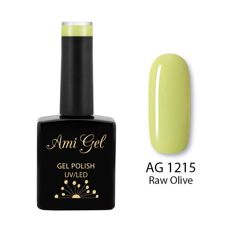 Oja Semipermanenta - Multi Gel Color - The One Raw Olive AG1215 14ml - Ami Gel - HNIcosmetice.ro