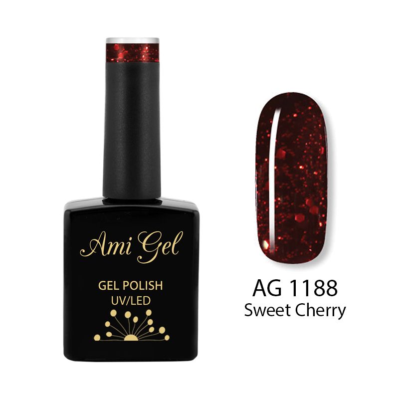 Oja Semipermanenta - Multi Gel Color - The One Sweet Cherry AG1188 14ml - Ami Gel - HNIcosmetice.ro